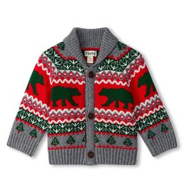 Hatley Knit Bear Baby Shawl Collar Cardigan, Sizes: 6-9m, 9-12m