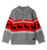 Hatley Winter Elks Mockneck Sweater