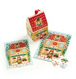 Mudpuppy Santa's Bakery 48pc Puzzle Ornament