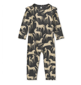 Tea Collection Golden Horse Baby Romper