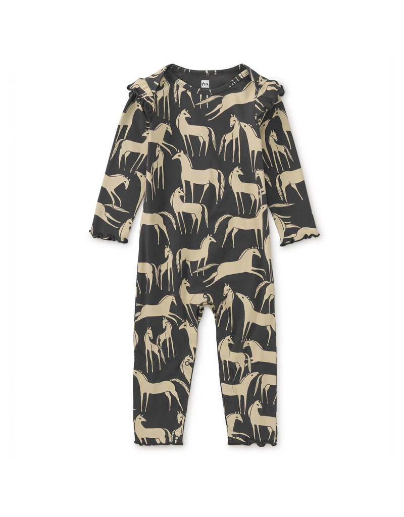 Tea Collection Golden Horse Baby Romper