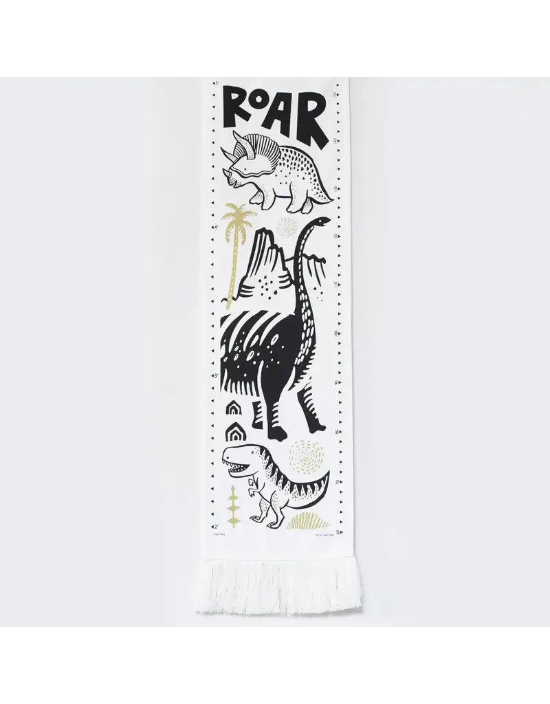 Wee Gallery Organic Canvas Growth Chart - Dino