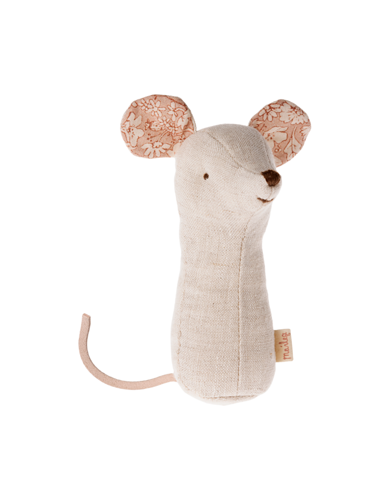 Maileg Mouse Rattle - Natural