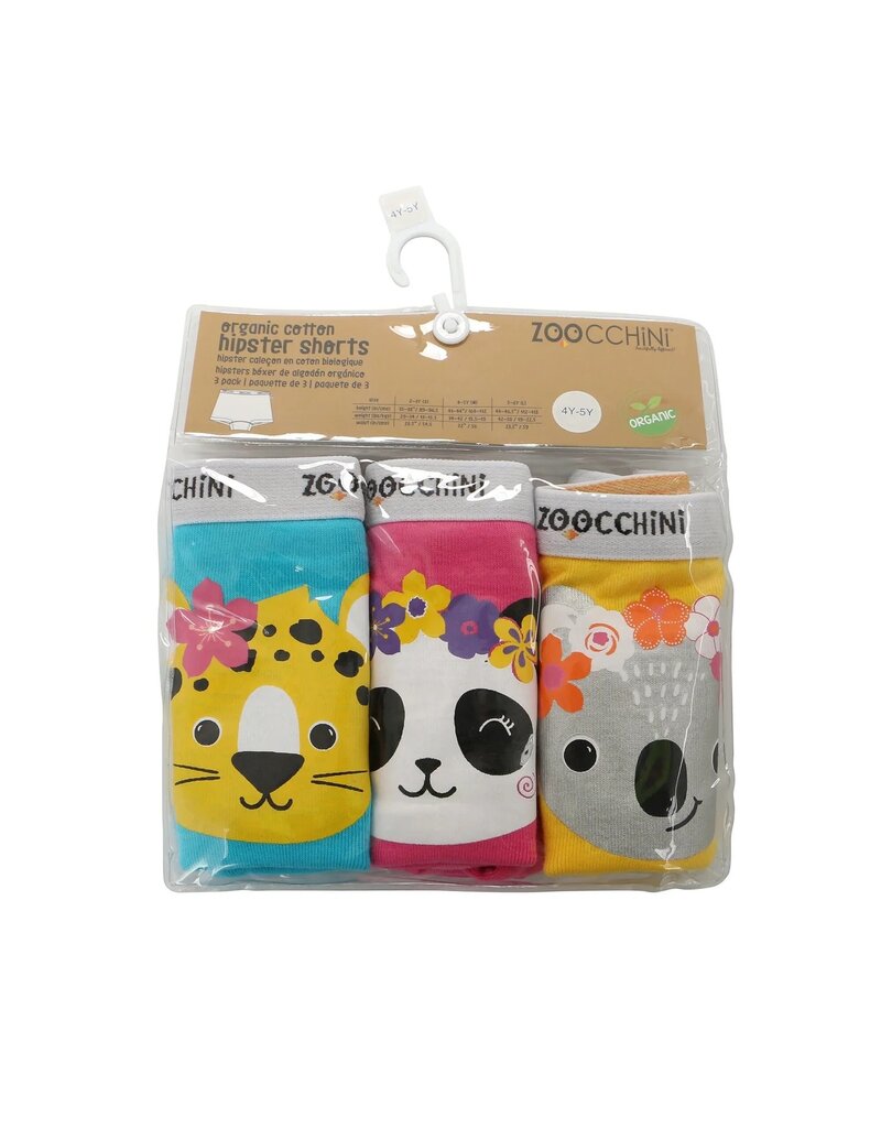 Zoocchini Flower Power Organic Hipster 3pk