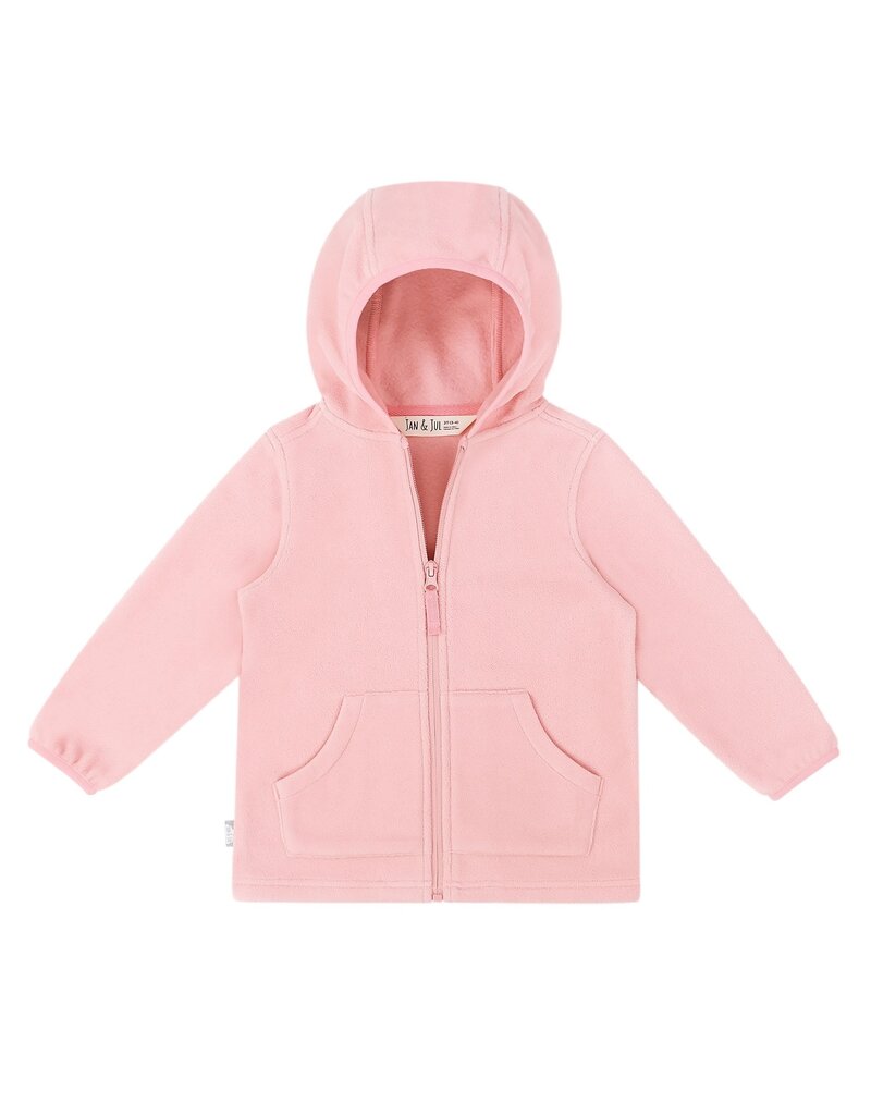 Jan and Jul Dusty Pink Kids Fleece Jacket