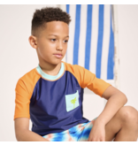 Hatley Palm Orange Short Sleeve Rashguard