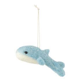 Felt Whale Ornament