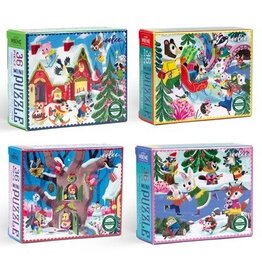 Eeboo Woodland Holiday Mini Puzzle 36pc (assorted)