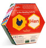 Eeboo Simple Words Hexagon Puzzle Pairs 3y+