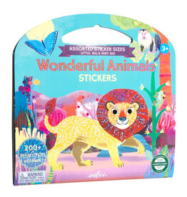 Eeboo Wonderful Animals Shiny Stickers