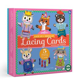 Eeboo Woodland Friends Dress Up Lacing Card 3y+