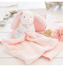 Hape Toys Rose Rabbit Doudou in Foral Box