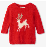Hatley Holideer Fuzzy Baby Sweater Dress