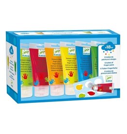 Djeco 6 Finger Paint Tubes 18m+