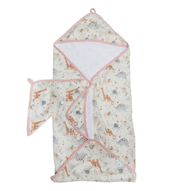 Loulou Lollipop Baby Dinomite Hooded Towel & Cloth