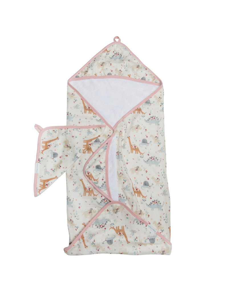 Loulou Lollipop Baby Dinomite Hooded Towel & Cloth