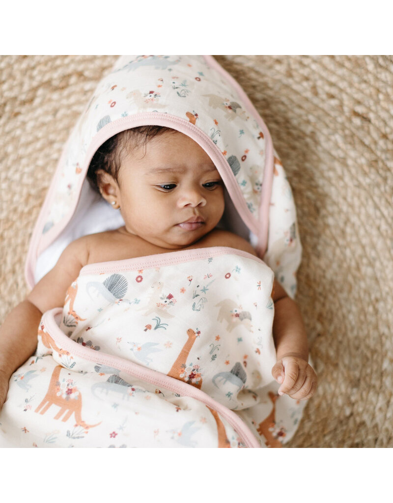 Loulou Lollipop Baby Dinomite Hooded Towel & Cloth