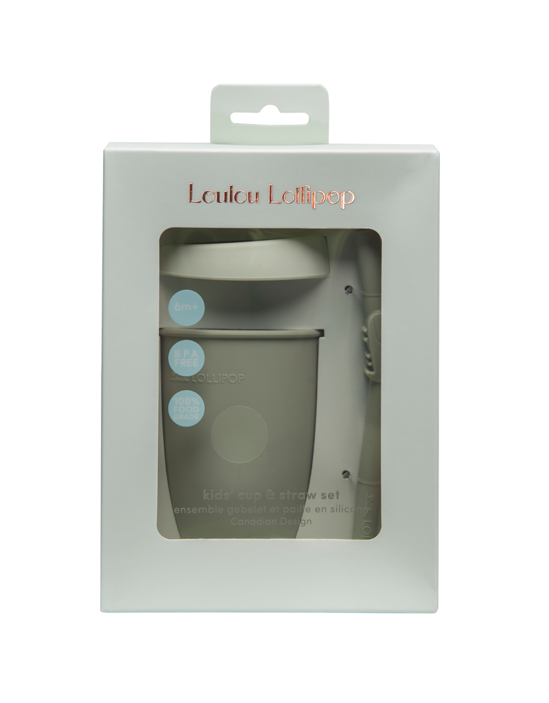 Loulou Lollipop Born To Be Wild Kids Cup w/Straw - Alligator