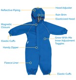 Jan and Jul Nebula Blue Cozy-Dry Rain Play Suit (fleece lined)