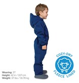 Jan and Jul Nebula Blue Cozy-Dry Rain Play Suit (fleece lined)