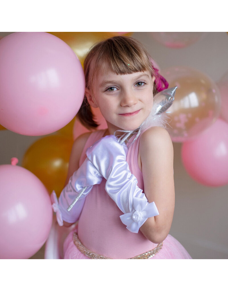 Great Pretenders Storybook Princess Gloves, White