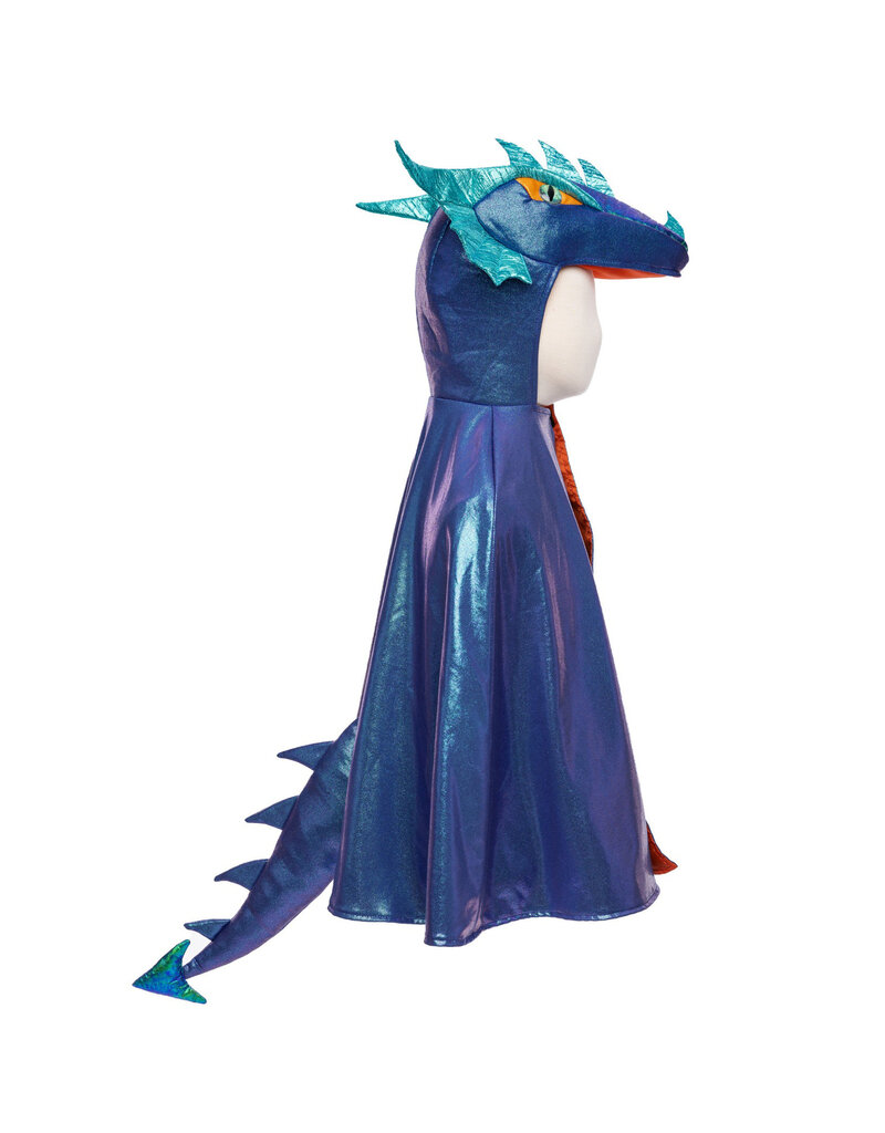 Great Pretenders Azure The Metallic Dragon Cape, Size 3-4y