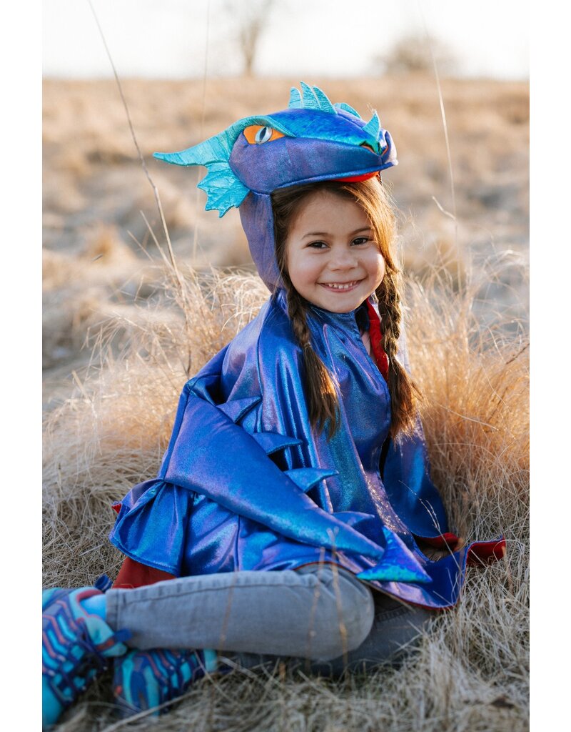 Great Pretenders Azure The Metallic Dragon Cape, Size 3-4y