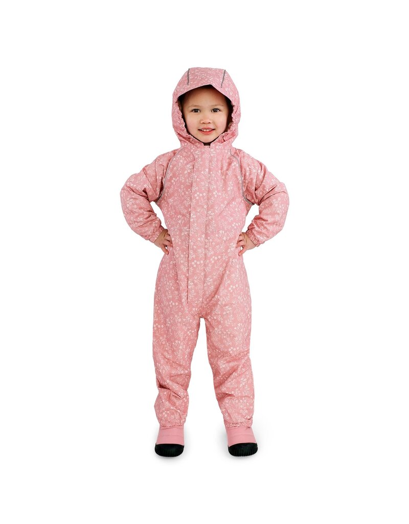 Jan and Jul Prairie Flowers Cozy-Dry Rain Play Suit (fleece lined)