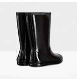 Hunter Boots Black Kid's First Hunter Gloss Boots