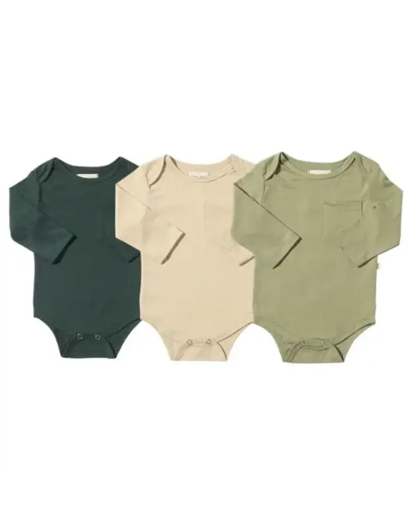 Earth Tone Tellico Onesie 3pk
