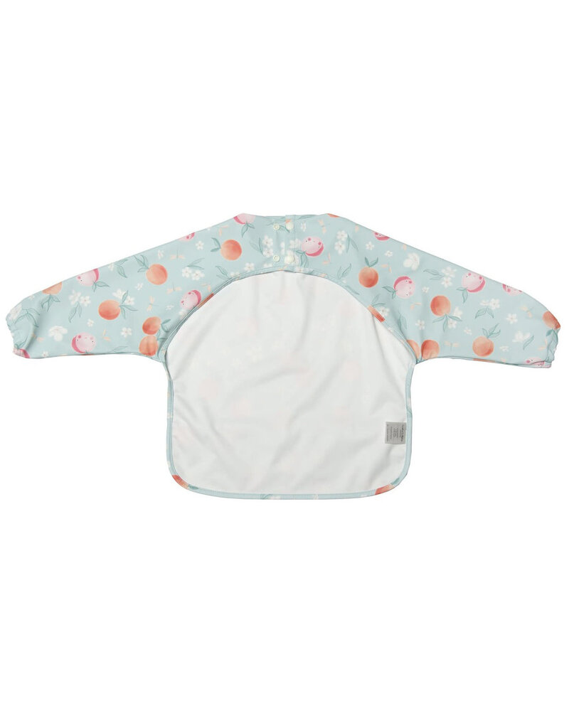 Loulou Lollipop Long Sleeve Waterproof Bib - Peaches