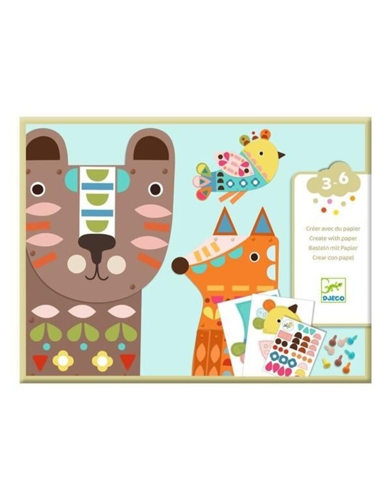 Djeco 3 Giant Animals to Create 3-6y