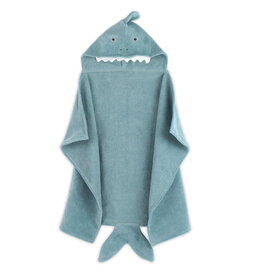 Mon Ami Seaborn Shark Hooded Towel, Blue, 0-3y