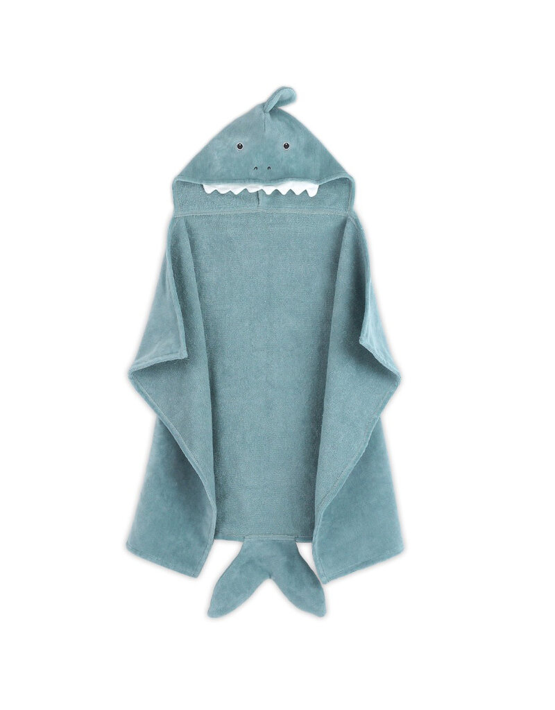 Mon Ami Seaborn Shark Hooded Towel, Blue