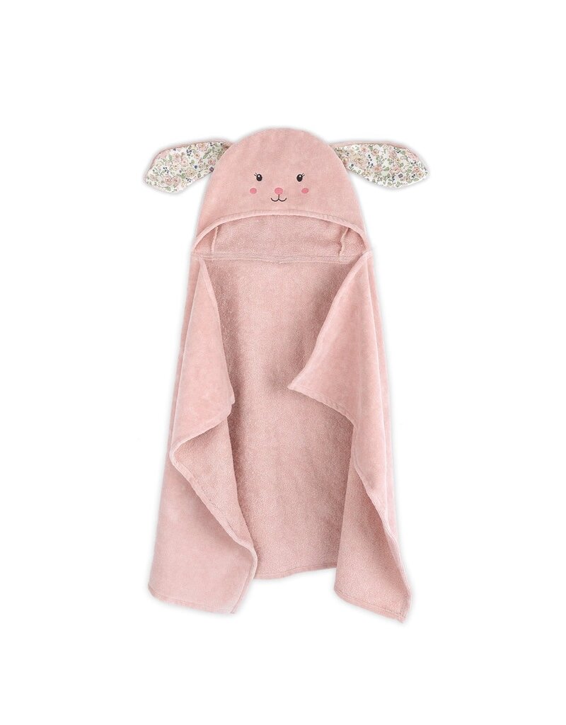 Mon Ami Faith Bunny Hooded Towel, Pink