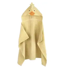 Mon Ami Puddles Duck Hooded Towel, Yellow, 0-3y
