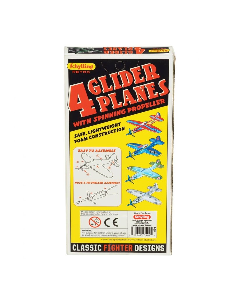 Schylling Retro Glider 4 Pack