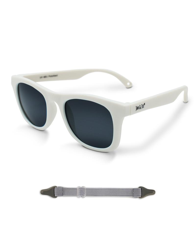 Jan and Jul White Urban Xplorer Polarized Sunglasses