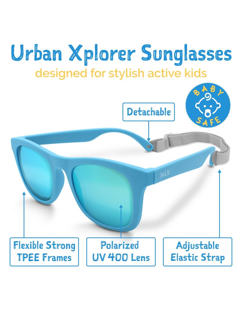 Jan and Jul Sky Blue Urban Xplorer Polarized Sunglasses
