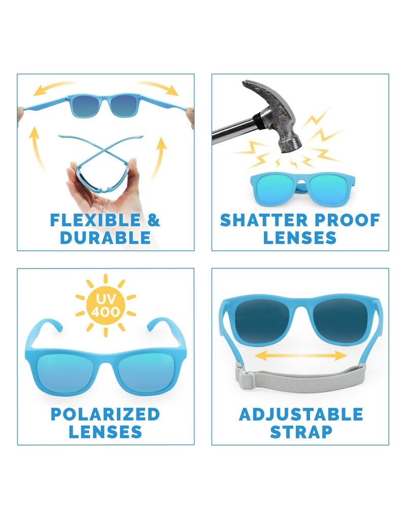 Jan and Jul Sky Blue Urban Xplorer Polarized Sunglasses