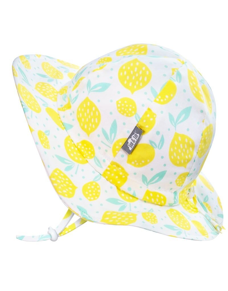 Jan and Jul Lemon Fresh Gro-With-Me Cotton Floppy Hat