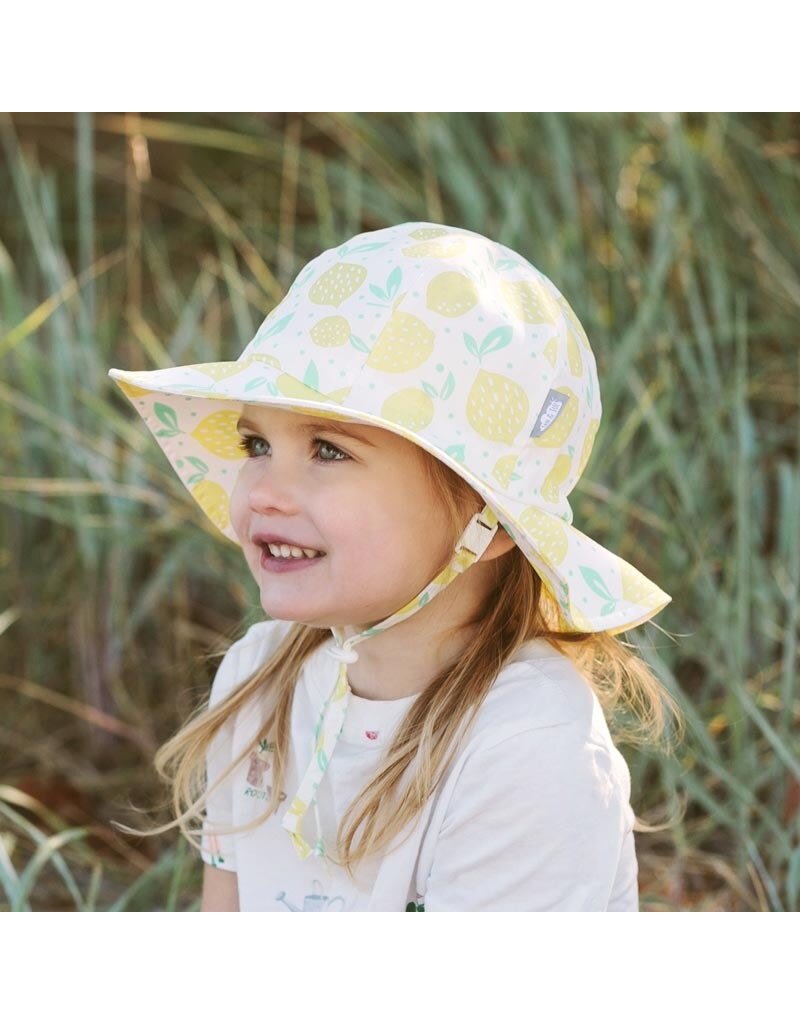 Jan and Jul Lemon Fresh Gro-With-Me Cotton Floppy Hat