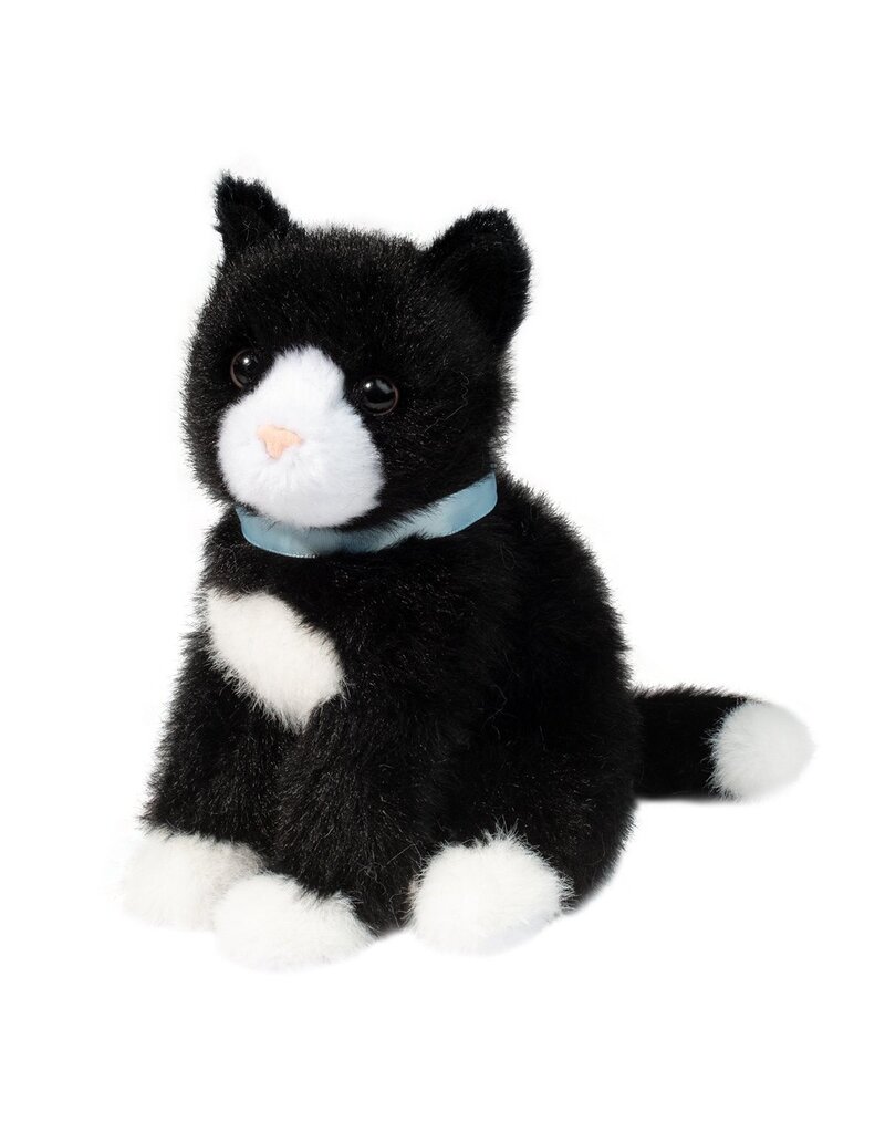 Douglas Toys Mini Black & White Cat