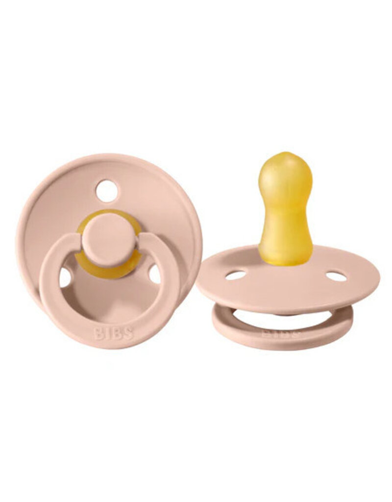 Bibs Bibs Pacifier 2pk 18-36m, Blush, Latex
