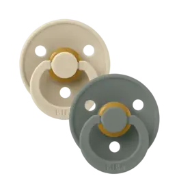Bibs Bibs Pacifier 2pk 6-18m, Vanilla/Pine, Latex
