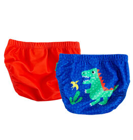 Zoocchini Knit Swim Diaper 2 Piece Set - Dino