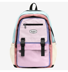 Headster Colorblock School Bag, Pink Marshmallow