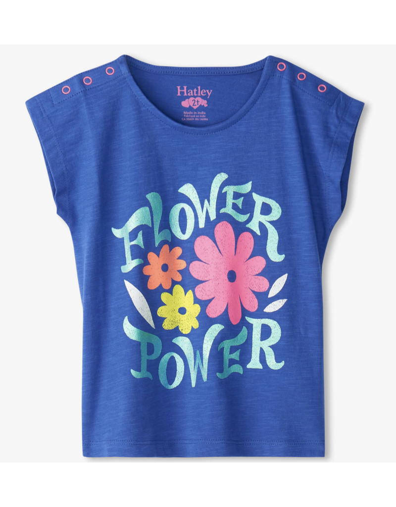Hatley Flower Power Snap Up Baby Tee