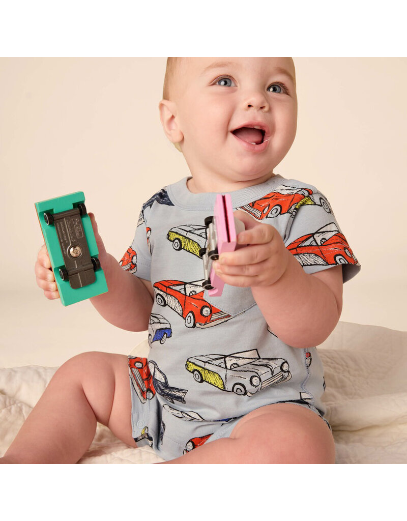 Tea Collection Cuban Cars Shortie Baby Romper