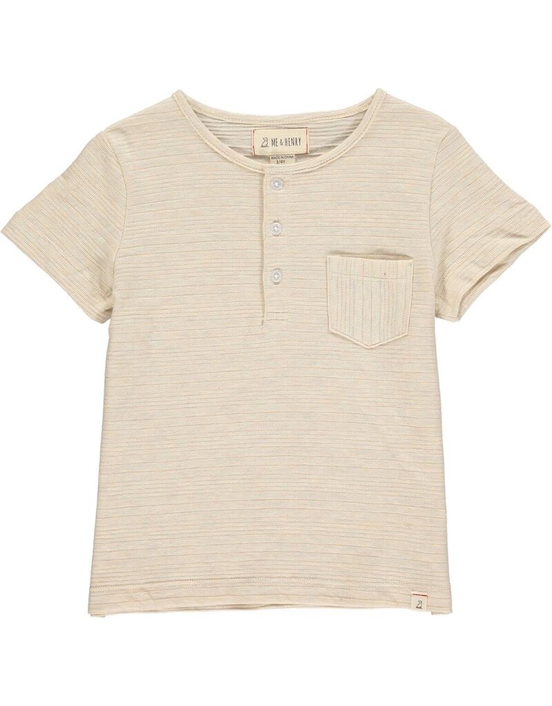 Dodger Ribbed Henley, Beige